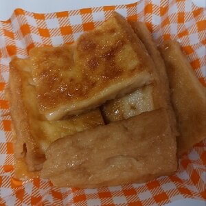 厚揚げの甘辛生姜焼き